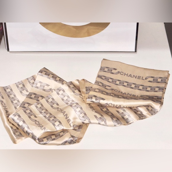 Chanel Silk Scarf - Picture 1 of 6